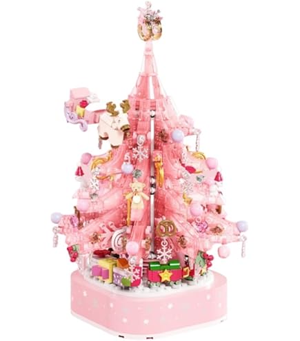 Amazon.co.jp: ピンククリスタル クリスマスツリービルディング